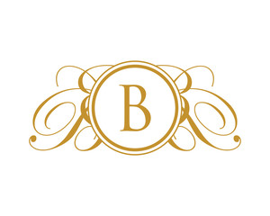 B Luxury Royal Elegant Logo