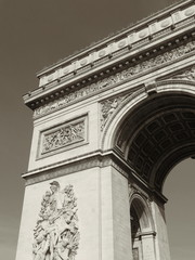 Fototapeta na wymiar Arch of Triumph in Paris