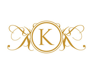 K Luxury Royal Elegant Logo