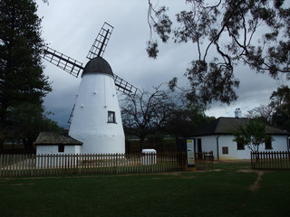 old white stone wind mill in Perth
