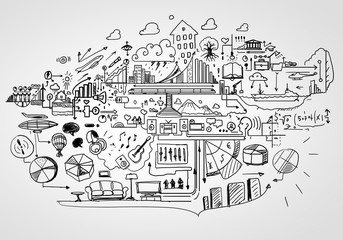 Fototapeta premium Business strategy. Concept image