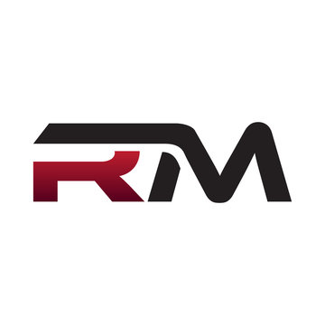 Modern Initial Logo RM