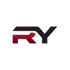 Modern Initial Logo RY