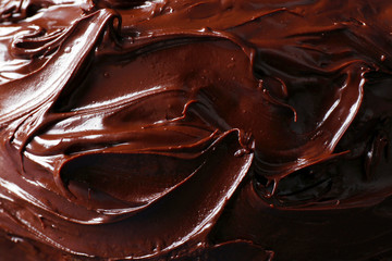 tasty liquid chocolate glaze