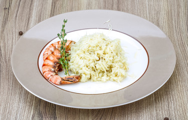 Risotto with prawn