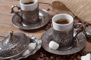 Traditional turkish coffee
