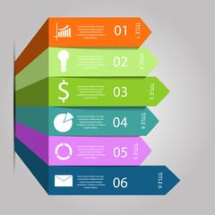 arrows infographic Template for diagram graph presentation and c