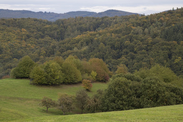 German rural landscape Odenwald