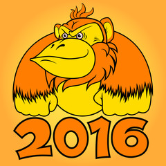 Fire Monkey - symbol of New Year 2016