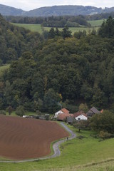 Fototapeta na wymiar German rural landscape Odenwald