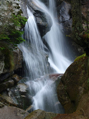 Fototapeta na wymiar Waterfall long exposure landscape image in in the Tatras National Park, Slovakia