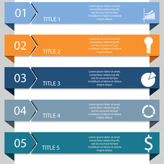 Vector arrows infographic eps 10
