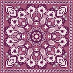 colored floral pattern