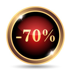 70 percent discount icon