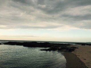 夏の終わり 夕方の海