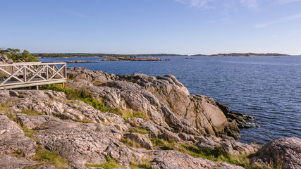 Overlooking the Baltic sea from Femörehuvud on the coast of Swe