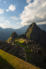 Last sunlight at Machu Picchu, Peru