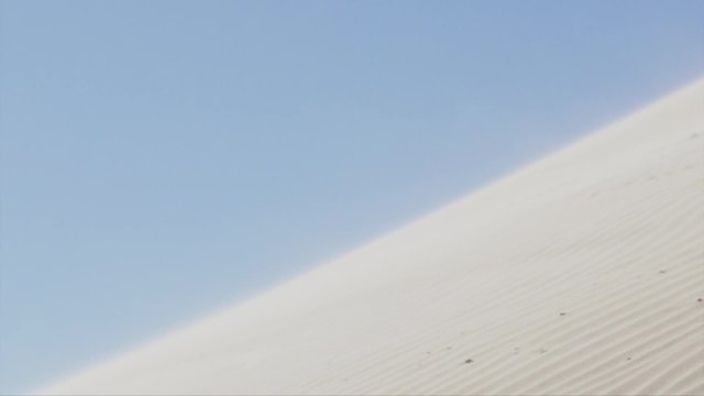 Sand storm. Dry desert. Sand blowing in the wind; hand held