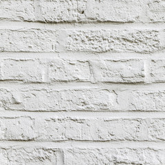White color brick background and texture