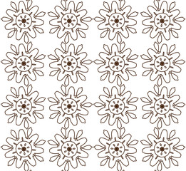 Abstract flowers pattern