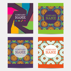 Set of flyer, brochure design templates