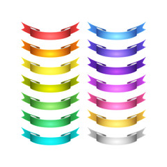 vector ribbons set