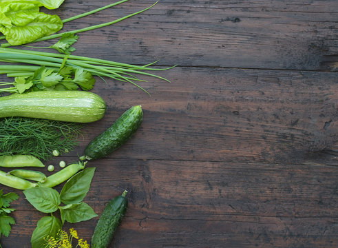Fototapeta Green vegetables