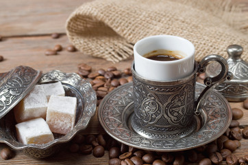 Traditional turkish coffee