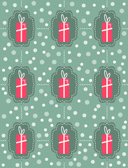 Weihnachten Geschenke Vektor Hintergrund nahtlos wiederholend