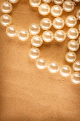 String of white pearl