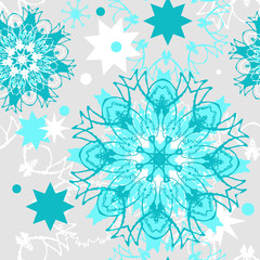 Vector seamless Christmas pattern.