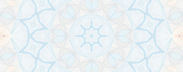 Light blue kaleidoscope background