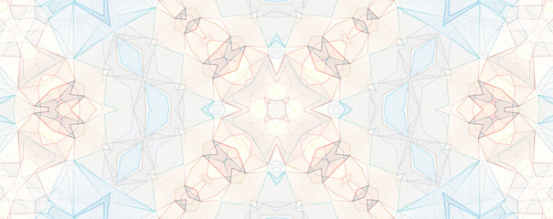 Colorful kaleidoscope pattern, abstract design