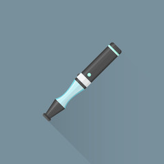 vector flat electronic cigarette illustration icon.