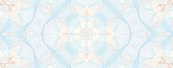 Light blue kaleidoscope background