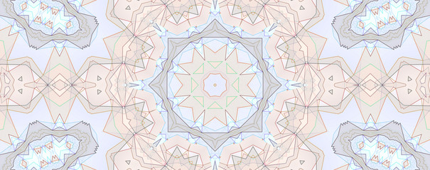Light blue kaleidoscope background