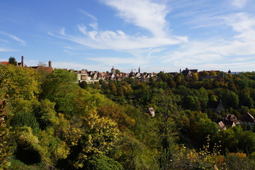 Fototapeta na wymiar Panoramablick vom Burggarten zum südlichen Teil der Stadt