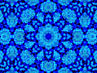 Light blue kaleidoscope background