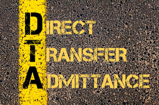 Business Acronym DTA as DIRECT TRANSFER ADMITTANCE