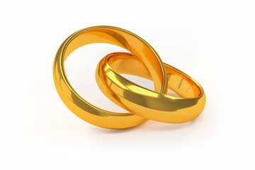 Golden Wedding Rings