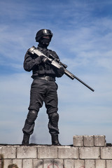 SWAT police sniper