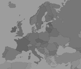 Carte politique d'Europe