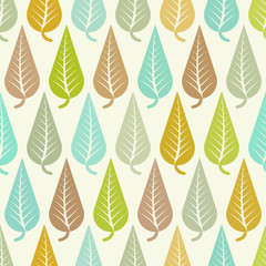 autumn seamless pattern with leaf, Use for wallpaper and pattern