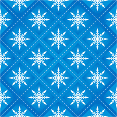 Christmas Pattern with Snowflakes, vector background
