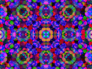 Abstract kaleidoscopic purple texture