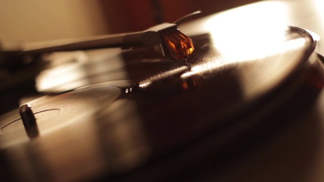 Seamless loop. Turntable with professional lighting. 