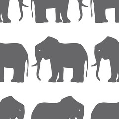 Elephant Seamless Pattern.