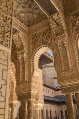 Fototapeta na wymiar Les splendeurs de l'Alhambra à Grenade en Andalousie.