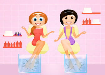 pedicure with fishes