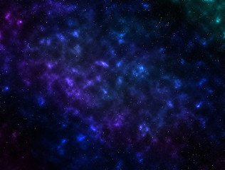 Obraz na płótnie Canvas The starry sky space